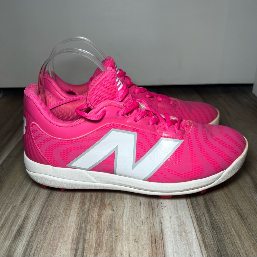 New Balance Pink Molded Softball Cleats Women’s Size 5.5 - Picture 4 of 10